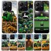 Farm Vehicle Tractor Case Phone Cover for Xiaomi Redmi Note 14 13 12S 12 11S 11 11T 11E 10S 10 Pro Plus 9 9S 5G + Trend Fundas