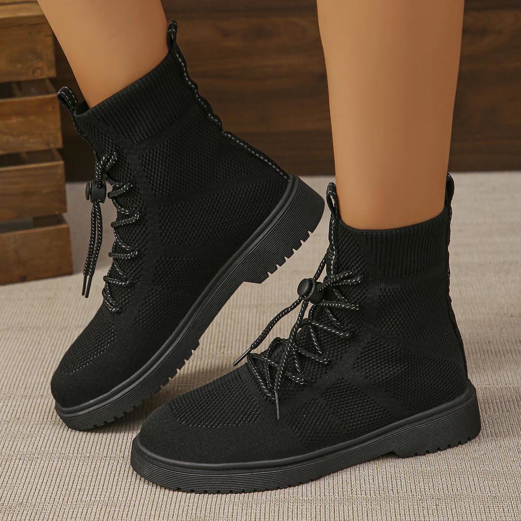 Fashion Women Boots Winter Autumn 2024 New Chunky Ankle Boots Women Fashion Outdoor Anti-slip Comfortable Shoes for Women Botas De Mujer