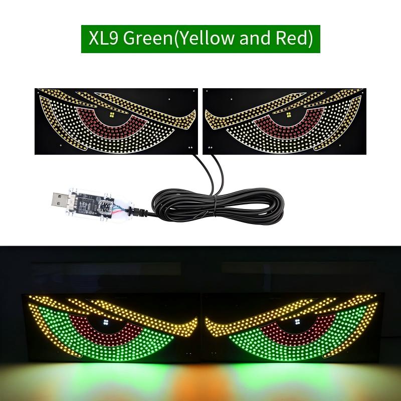 USB Dynamische Animation LED Augen Display Pixel Panel für Auto LKW Dämonenaugen LED Bildschirm Licht Front Heck Windschutzscheibe Dekoration