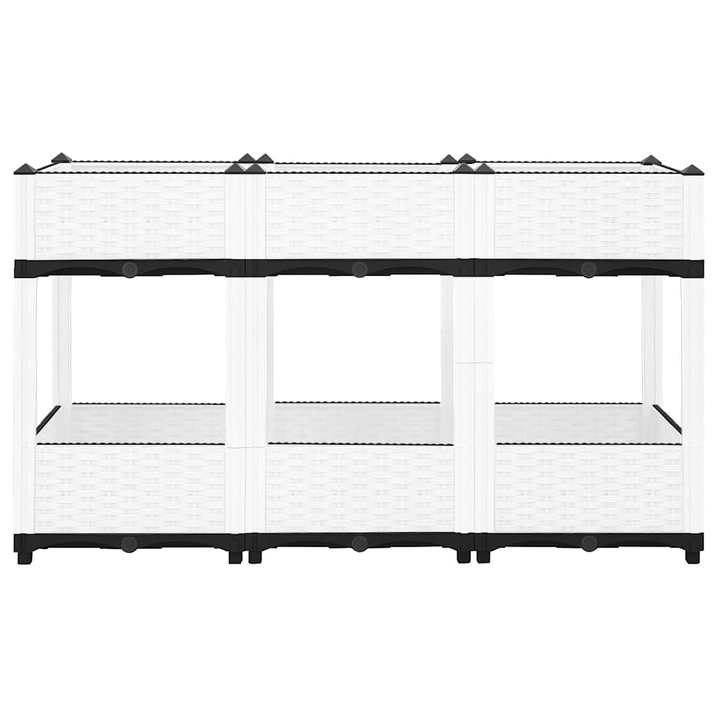Vidaxl Raised Garden Bed, 120X40X71 Cm, Polypropylene