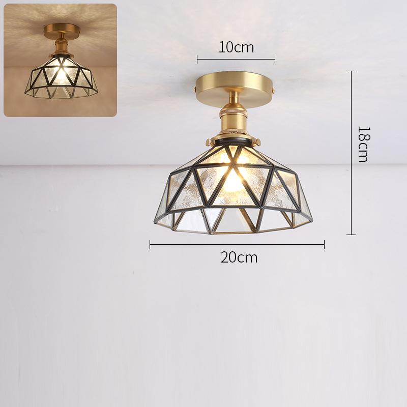 Modern Ceiling Lamp Tiffany Shade Kitchen Aisle Balcony Bedroom Home Art Decor Led Ceiling Lights Pendant Chandelier Living Room