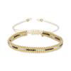 Bracelet - LUXENTER - Emeri - Or Jaune 18K - Cristal Multicolore - Nœud