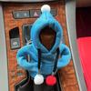 Car Gear Shift Hoodie Cover Fluffy Gear Shift Knob Sleeve Soft Plush Gear Stick Costume for Most Vehicles