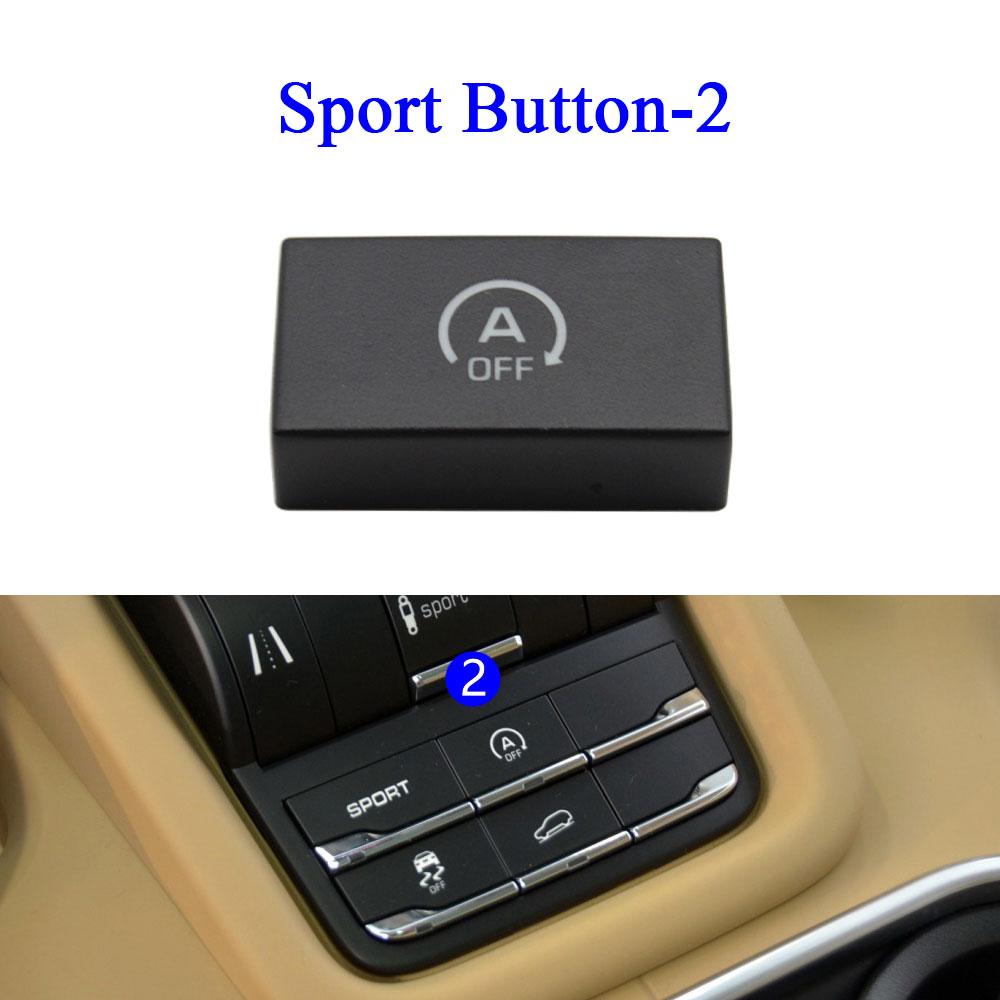 Car Front Console Drive Mode Suspension Sport Button Center Traction Control Switch For Porsche Cayenne 7P5 2010-2018