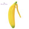 Fashion Silicone Banana Shape Coin Purse Zipper Makeup Brush Bag Storage Pouch
