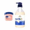 Lip Balm & Dove Nourishing Shampoo Set