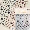 Cat's Eye 5D Gradient European Love Gem Wing Crystal Geometric Colorful Self Adhesive Nail Art Stickers Manicure Decals