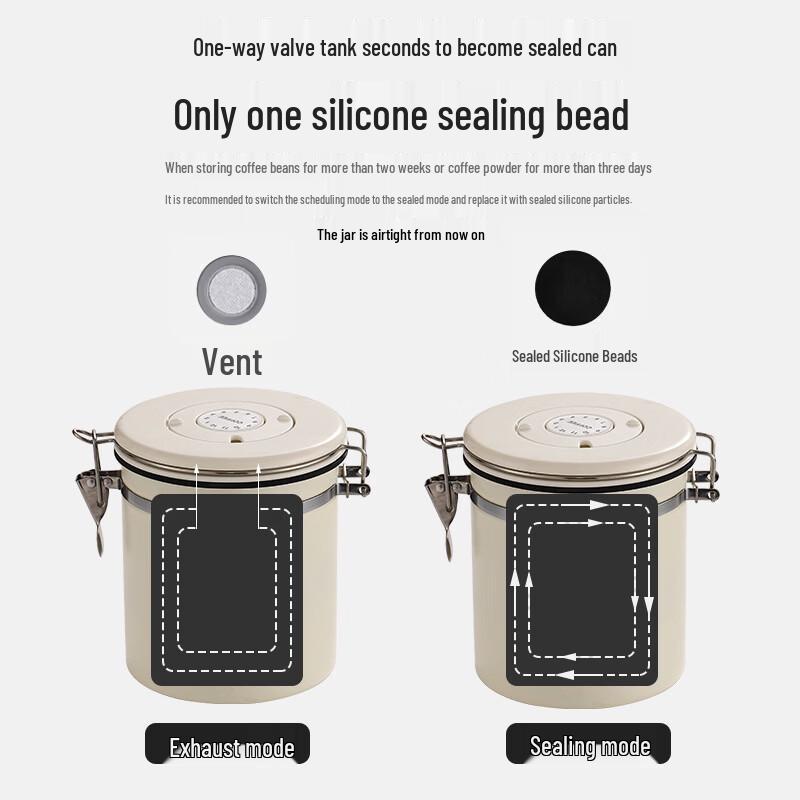 304 Stainless Steel Coffee Storage Can