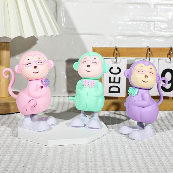 Yousheng Wind-up Jumping Animal Toy Cow Squirrel Dinosaur Rabbit Penguin Chick Monkey Bird Walking Toy Toddlers Educational Interactive Clockwork