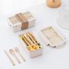 Microwaveable Bento Box for Office Workers and Students - Ideal for Light Meals and Fat Loss, Divided Lunchbox Design