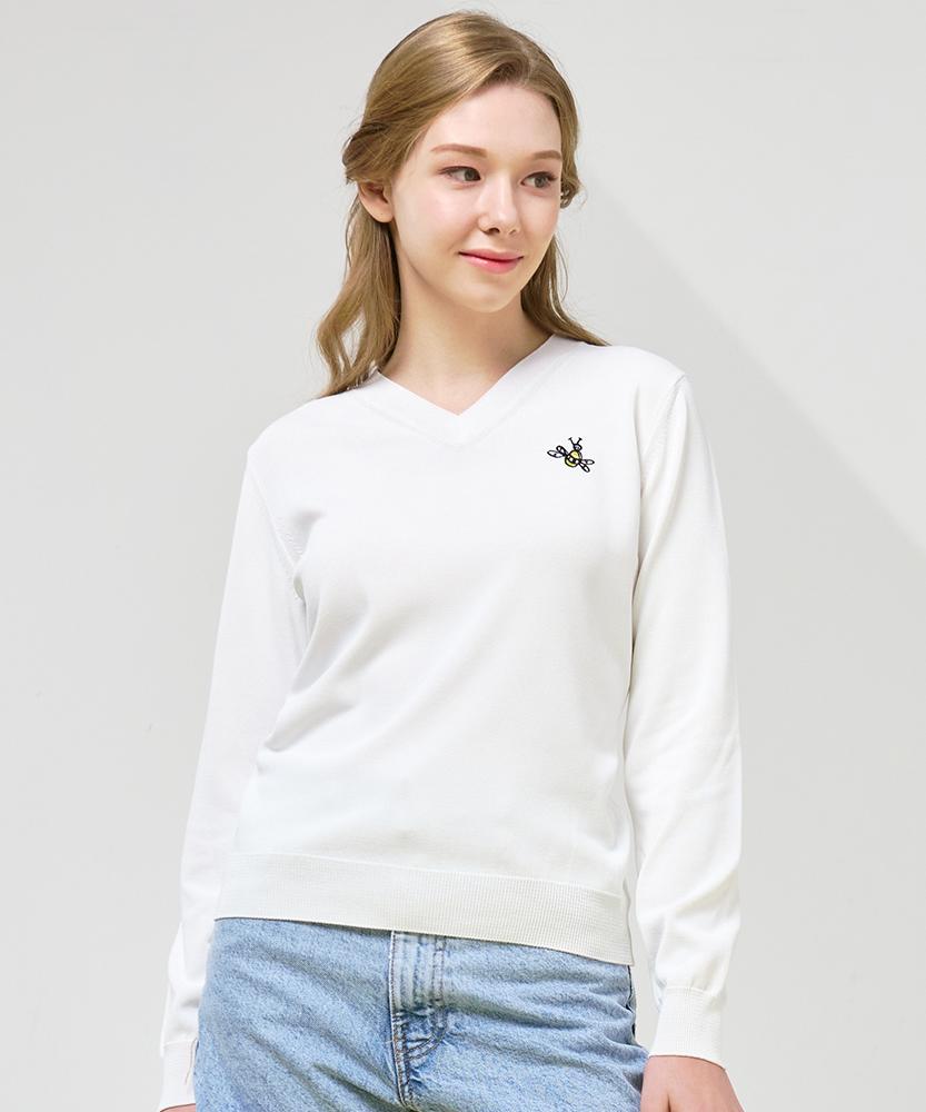 Marinade Modern Basic V-Neck Knit - 6 Colors Yellow/M(55-66)