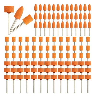 120Pcs Sanding Bit for Rotary Tool Strong Grinding Stone Bit with 1/8" Shank Aluminum Oxide Sanding Accessories