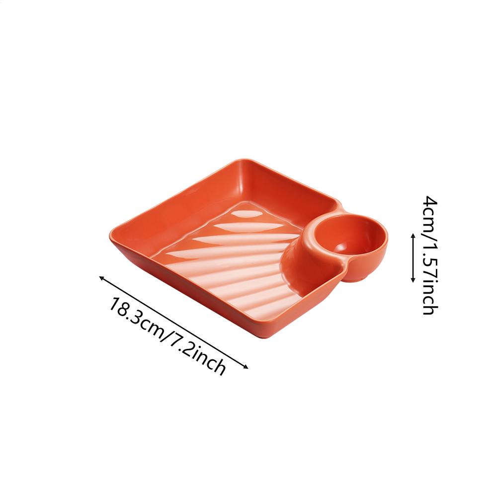 4pcs Multi-functional Sauce Divider Tray Small Serving Tray Snackle Container Snack Tray With Dip Charcuterie Tray Dessert Plate