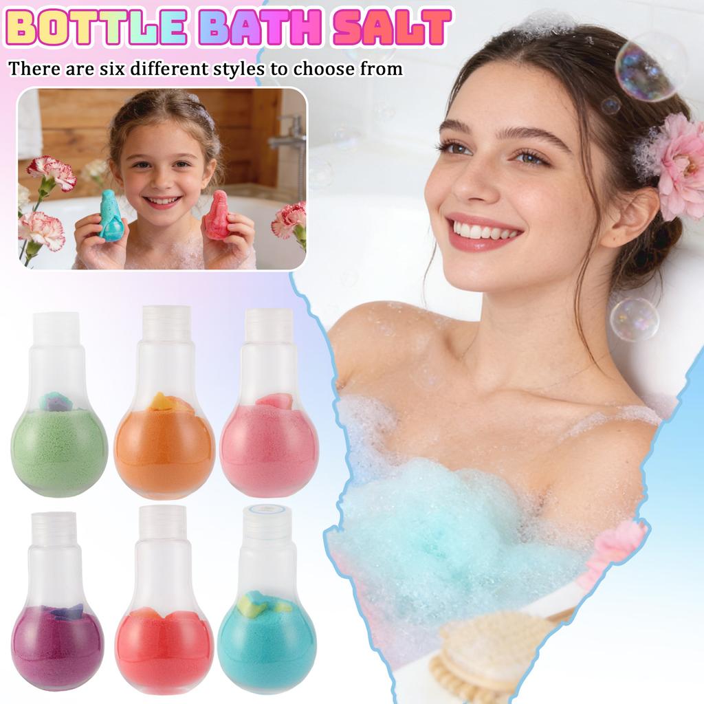 Bubble Explosion Salt Bottle Toy Sensory Stress Relief Fidget Toy for Kids and Adults Durable Plastic Container with Fine Salt Powder Filling