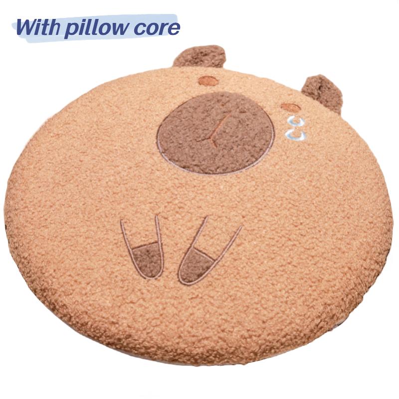 

Cartoon Capybara Plush Cushion Office Non Slip Thickened Chair Pad Long Sitting Tears