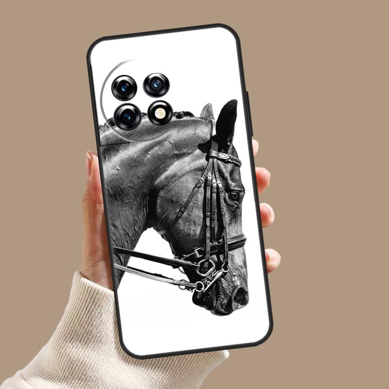 Horse Sketch Case For OnePlus Nord 5 CE 3 4 Lite N20 N30 OnePlus 15 13 12 11 8 9 10 Pro 10T 13T 13R Cover