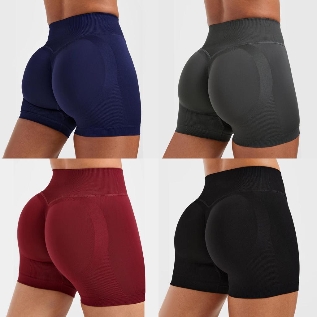 Seamless Yoga Shorts For Women With Quick Dry Fabric For Running And Fitness Activities
