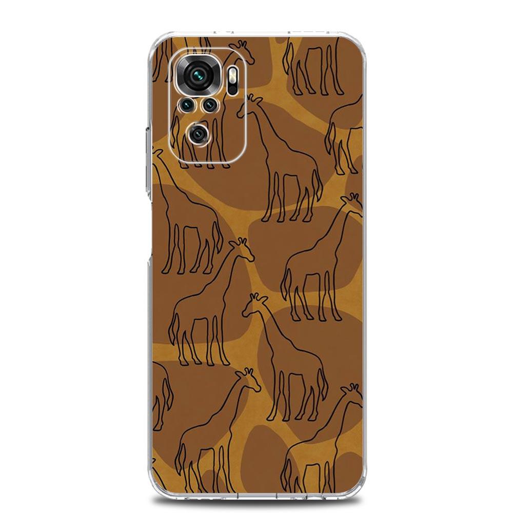 giraffe illustration Soft TPU Phone Case For Xiaomi Redmi Note 15 14 13 12 4G 10 11 Pro Plus 5G 14C 13C 12C 10C 9A Cover