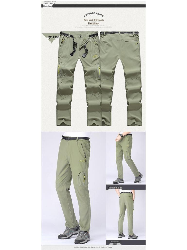 Men's Plus Size Quick-Dry Hiking Pants - Wear-Resistant, Waterproof, Casual, Youth Business Fashion