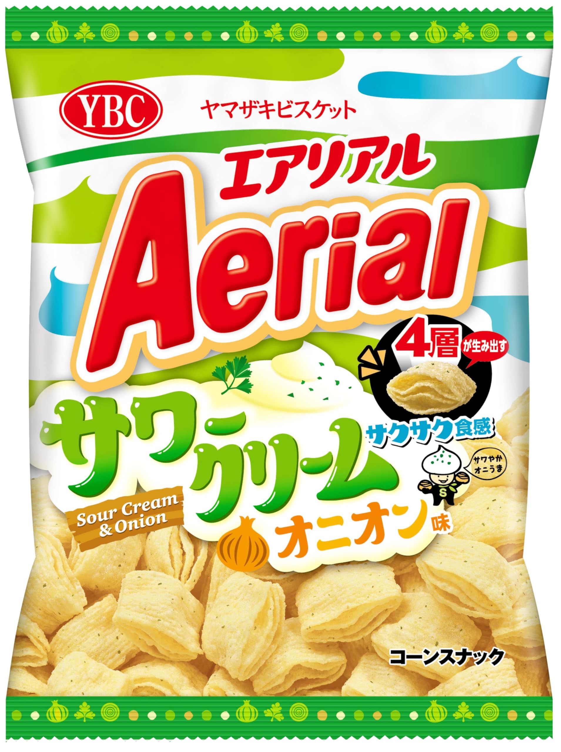 

Yamazaki Biscuit Aerial Sour Cream Onion Flavor 65g x 12 bags