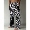 Men's 3D Retro Printed Baggy Casual Trousers,  Elastic Drawstring Waist with Pockets, for Spring Summer Home Outdoor Vacation