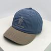 Baseball Stitching Stitched Embroidered Alphabet Color Contrast Blocking Cartoon Women  Men For Neutral Gender Fresh Caps Peaked Hats Breathable