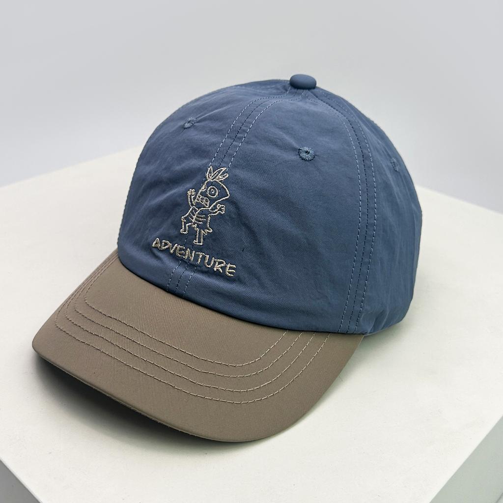 Baseball Stitching Stitched Embroidered Alphabet Color Contrast Blocking Cartoon Women Men For Neutral Gender Fresh Caps Peaked Hats Breathable
