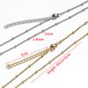10pcs 5pcs Stainless Steel Bead Chain Necklace Chains for DIY Jewelry Making Findings 45cm+5cm Chain with Lobster Clasps No Fade