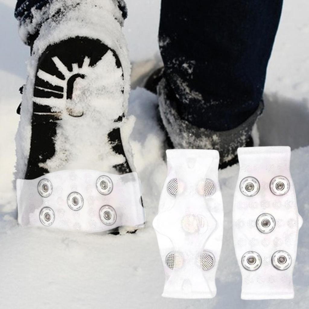 5 Stollen Schnee Eis Klaue Rutschfest Schnee Eis Thermo Plastisches Elastomer Kletterschuhe Spikes Griffe Stollen Über Schuhe Abdeckungen Steigeisen