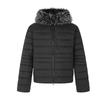 Winter Warm Faux Fur Hooded Puffer Jacket Men Women Thick Quilted Streetwear Coat