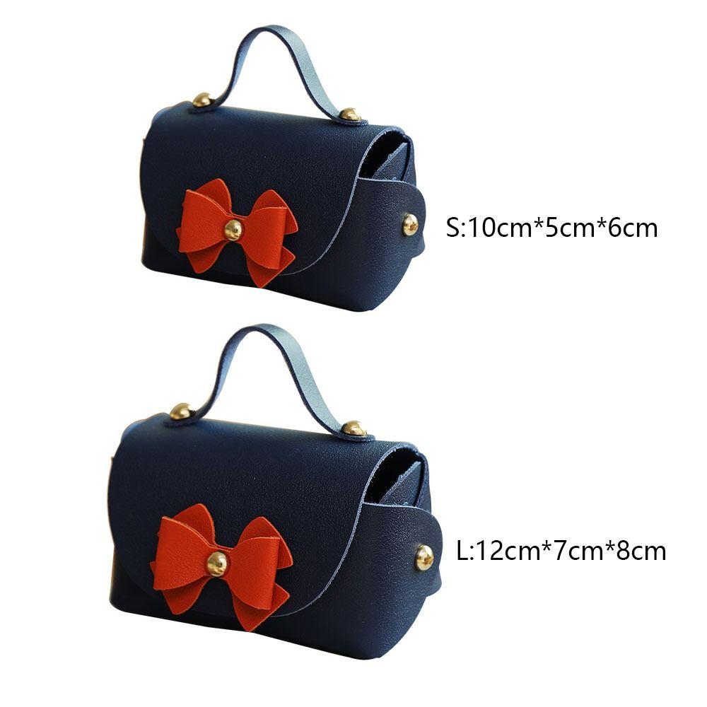 Mini Bowknot Handbag Portable Gift Packing Bag Gift Box Leather Candy Bags  Valentines Day
