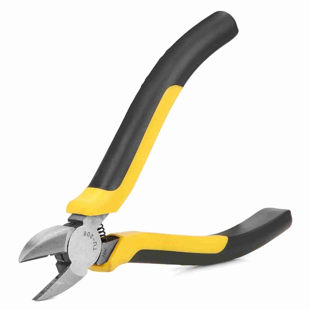 6 Inch Electronic Diagonal Pliers Carbon steel Plastic Handle Wire Cutter Tool Ergonomic Handle Cable Cutter Electrical Work