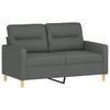 Vidaxl 4-Cz. Relaxation Set With Cushions, Dark Grey, Fabric
