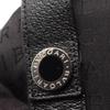 Used BVLGARI Logo Mania Tote Bag Canvas Leather Black Used Women