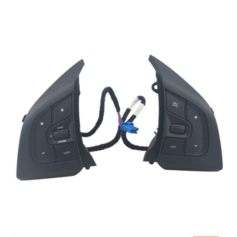 Car Steering Wheel Cruise Switch Button Audio Volume Control Switch Buttons For Citroen Cactus DS5 DS6-M53K