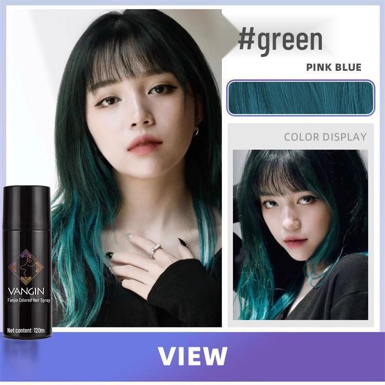 Temporary Washable Hair Dye Spray - One Spray for Black Color