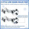 A84X-4 Pieces Low Shank Ruler Foot For Freemotion Quilting 1/4 Inch Thick Rulers, Ruler Quilting Foot Compatible With Singer