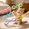 Colorful Cat Attached Hose Toys Soft Interactive Pet Toy Creative Pet Cat Bell  Relieve Boredom