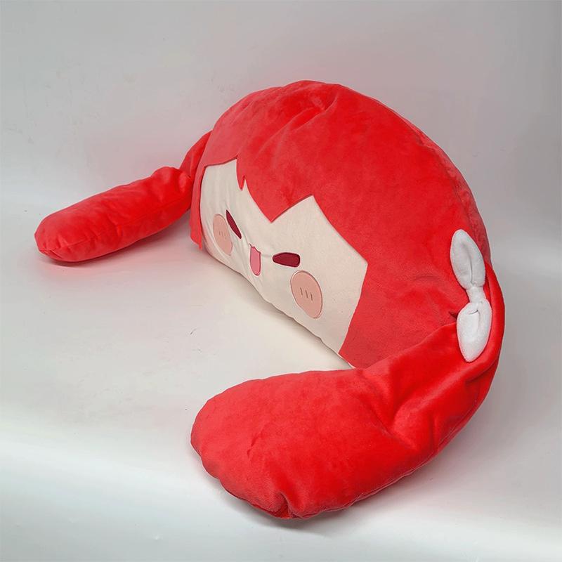 Kasane Teto Plush: Virtual Singer Themed Hugging Pillow, Soft Stuffed Toy & Cute Doll for Anime & Vocaloid Fans