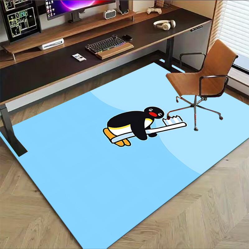 Penguin Teeth Carpet For Playroom Bedroom Living Room Sofa Home Decor Kids Game Area Rug Nonslip Floor Mat