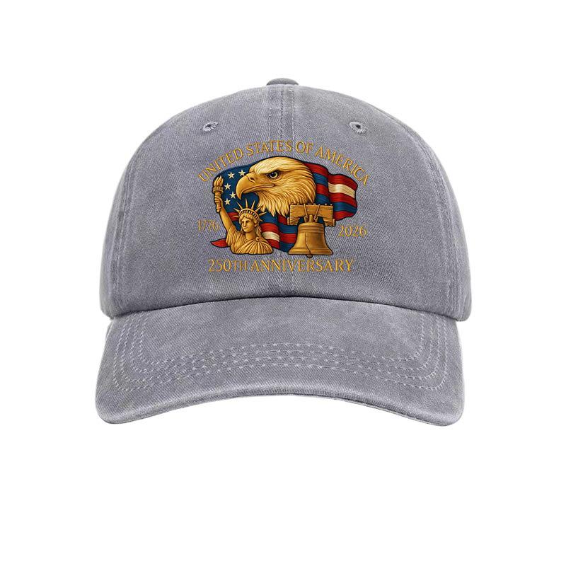 Usa 250Th Anniversary Commemorative Hat Usa Patriotic Baseball Cap Eagle Flag Embroidered Baseball Hats 250 Year Anniversary