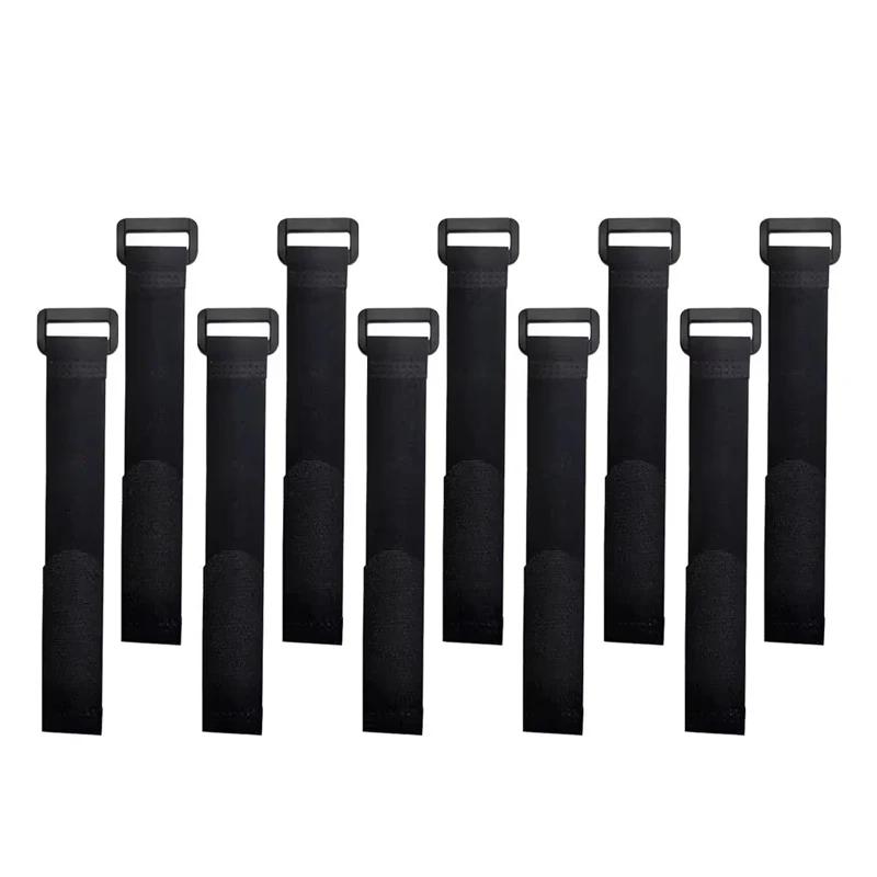 

10pcs Reusable Self-adhesive Nylon Zip Ties Cable Fasteners Storage supplies 20mm&200mm