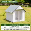 Outdoor Plastic Dog House Waterproof Pet Shelter for Small Medium Dogs All Seasons