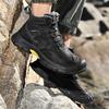 Męskie wysokie antypoślizgowe buty turystyczne Outdoor krótkie buty Ciepłe pluszowe buty Jesień i zima