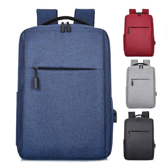 Unisex Batoh na notebook Oxford Tkanina Vodotěsný Batoh Vícekomorový Batoh s USB nabíjecím portem pro Služební cestu Práci Školu