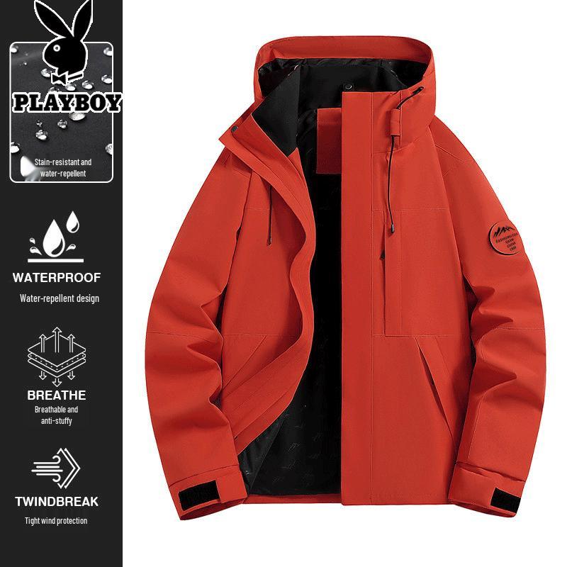 PLAYBOY Men s Outdoor 3-in-1 Windproof Waterproof Jacket S