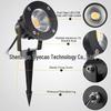 20W Waterproof LED Landscape Path Spotlight with Ground Plug for Garden and Courtyard