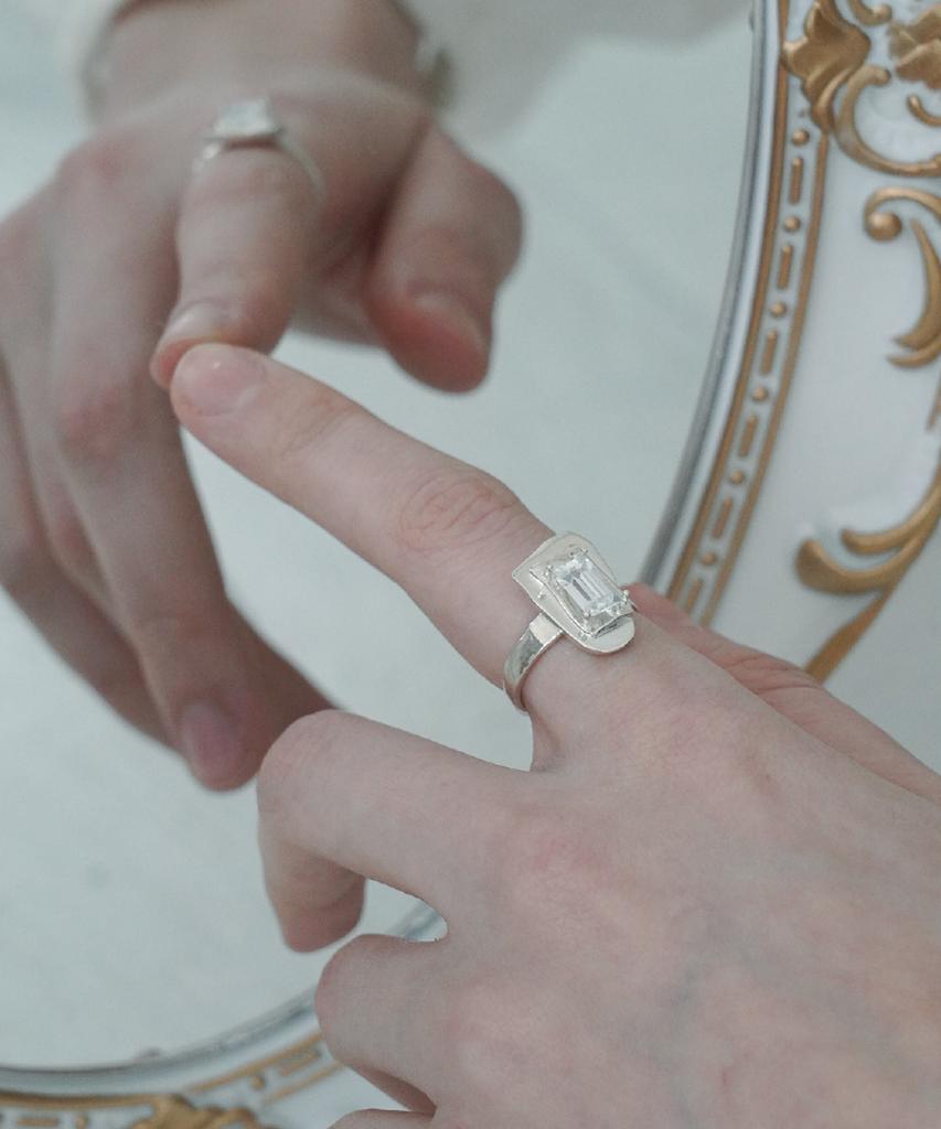 Overgrey Truth Mirror Ring - M