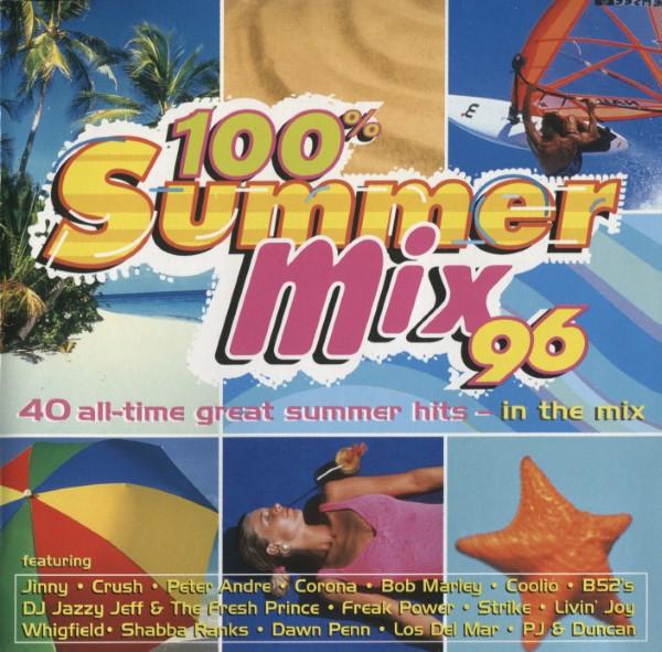 CD VARIOUS - 100% Summer Mix '96  TCD2843 Telstar 1996 UK Dance & Electronica Used