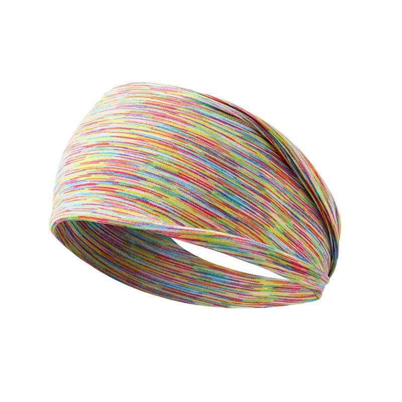 Gränsöverskridande Fitness Svettavvisande Pannband - Elastisk Yoga Huvudduk & Hårband för Löpning för Kvinnor